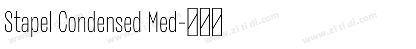 Stapel Condensed Med字体转换